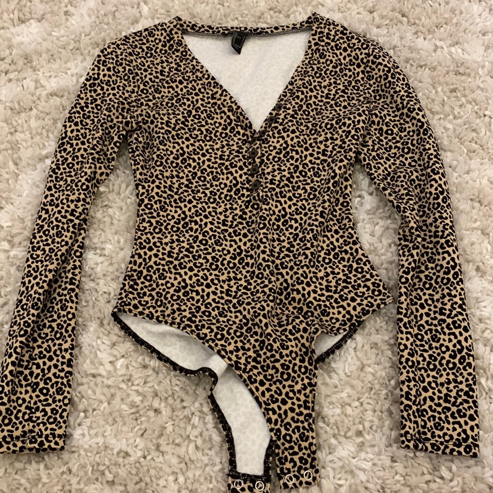 Forever 21 Leopard Print Bodysuit